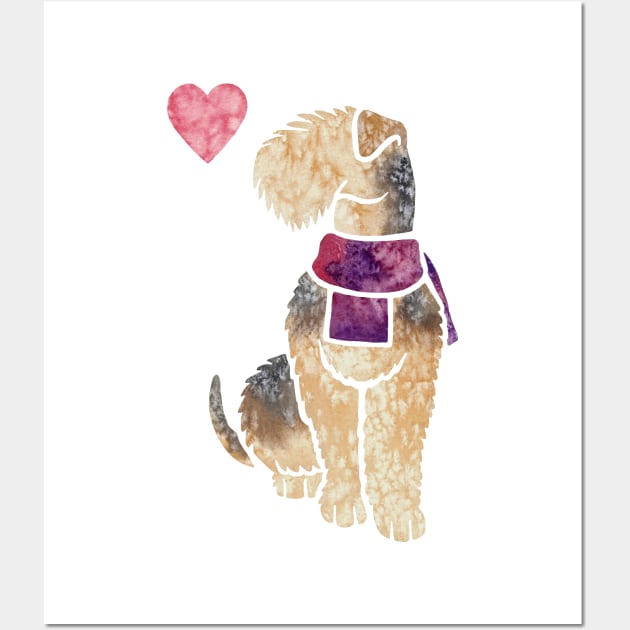 Lakeland Terrier watercolour Wall Art by animalartbyjess